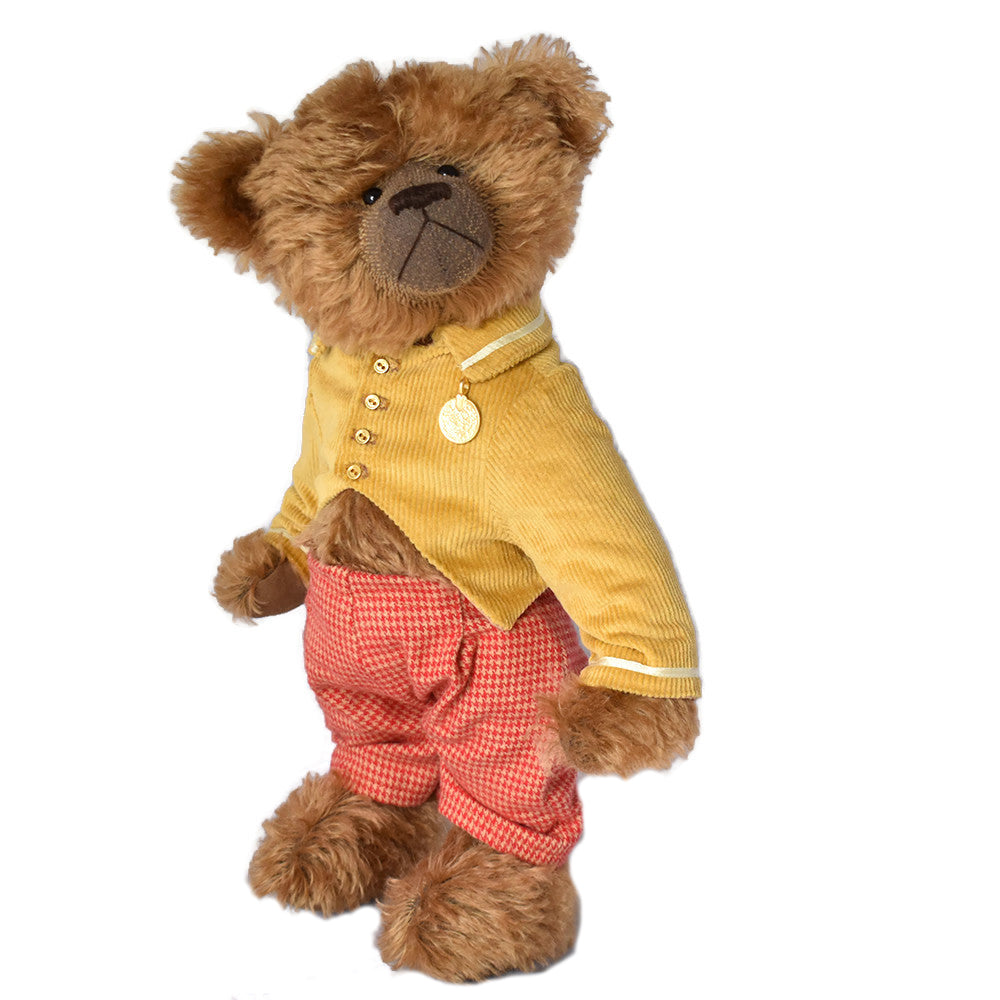 Ginger mohair collectable teddy bear